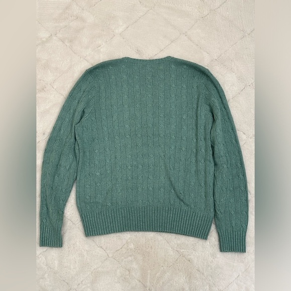 Ralph Lauren Polo seafoam green 100% silk sweater excellent condition M medium - Picture 2 of 12